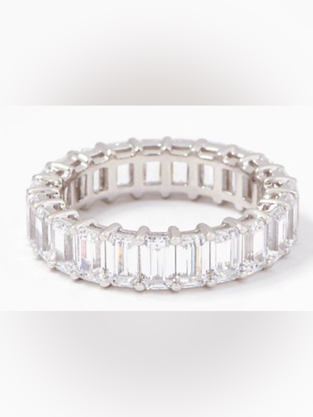 925 Eternity Band Ring CZ